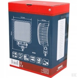 Kvadratinė LED darbo lempa 48w 3840lm