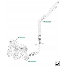 Lanksti žarna New Holland T4 CNH 84361941