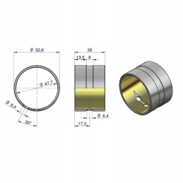 Ašies kaiščio įvorė mf3 1660457m1