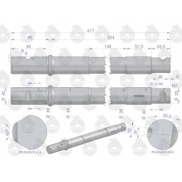 Kairysis vairo kaištis C 360 originalus Ursus