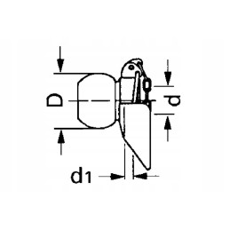 La964233gp apatinės trauklės rutulys su apykakle cat3 3