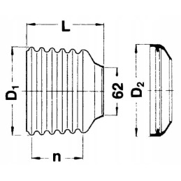 Walterscheid sc15 r6 apsauginis dangtelis d 158mm l 132