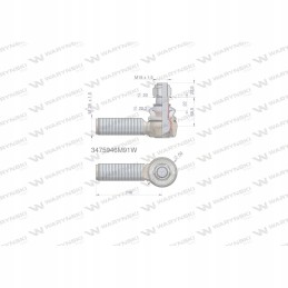 Vairo jungtis 110 mm m28x1 5 3475946m91 atsargus