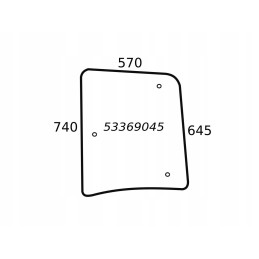 Kairysis šoninis langas zetor proxima forterra 53369045