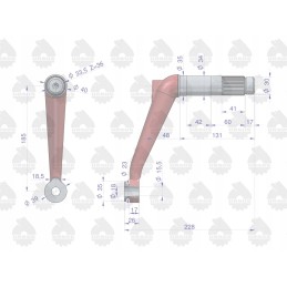 Kairė vairo svirtis c 330 ursus