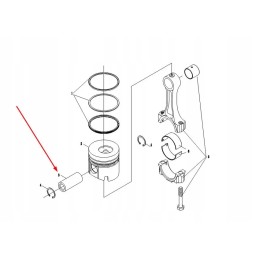 Km485qb 04004 stūmoklio kaištis