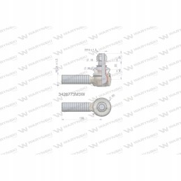 Vairo jungtis 106 mm m24x1 5 3426773 m3 3223