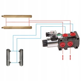 Solenoidinis vožtuvas 3, priekinio krautuvo sekcija 6 2 90l