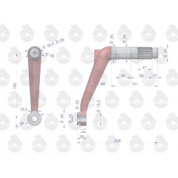 Kairė vairo svirtis c 330 originali