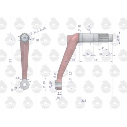 Kairė vairo svirtis c 330 originali