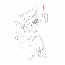 Gbt1171 z800 klasikinis trapecinis diržas zx 800 lp