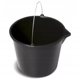 Prosperplast 12l juodo plastiko sodo kibiras