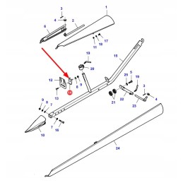 La300131737 antraštės nosies tvirtinimo plokštė