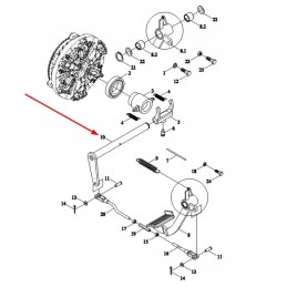 Tb604 212 3b sankabos pedalo velenas