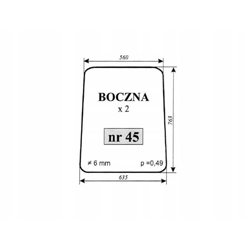 Šoninis langas mtz 82 45