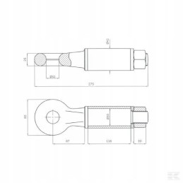 Pasukama kablio kilpa 42 mm 2 t