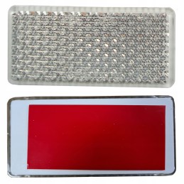 Stačiakampis atšvaitas priekabai, baltas