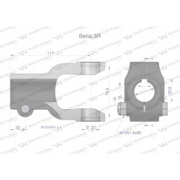 Šakė įkalimui 10 sr anga 30mm 27x74 6 serija 3r