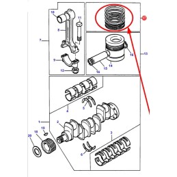 747041z91 stūmoklio žiedų rinkinys