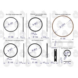 Variklio remonto komplektas S312 C 330 328 Warynski