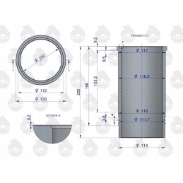 Variklio remonto komplektas S312 C 330 328 Warynski