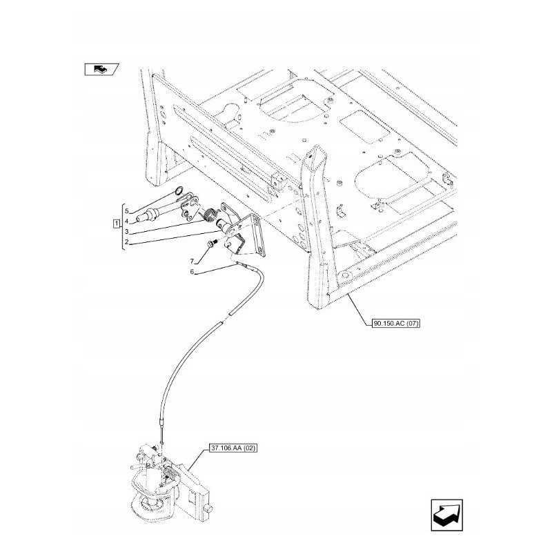 Kabelis 1830 mm 47555615 47555615 cnh