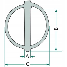 50 vokiškų segtukų rinkinys