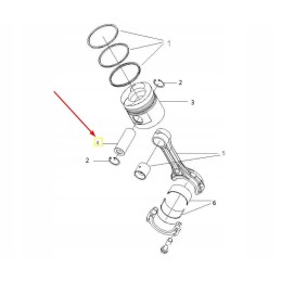 A498b 04004a stūmoklio kaištis