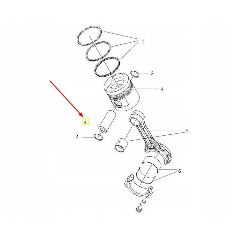 A498b 04004a stūmoklio kaištis