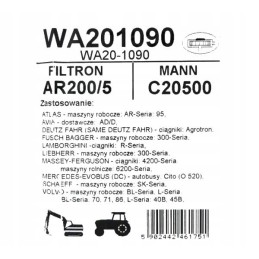 Oro filtras zetor deutz fahr mf jcb 18011914 c