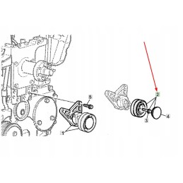 6135 16 01 įtempiklio skriemulys