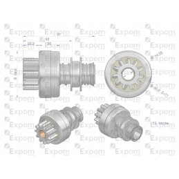 Starterio movos mazgas 93 2208ex starteris