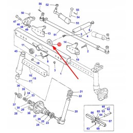 6203409m1 priekinės ašies pakabos tarpiklis
