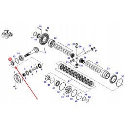 X619069600005 colių kūginis ritininis guolis