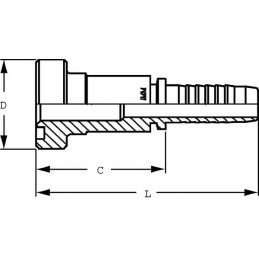 Galinė apykaklė dn16 fi 31 7mm