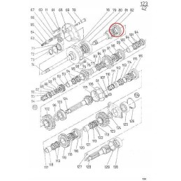Tarpinės pavarų dėžės slankioji įvorė c 385 originali
