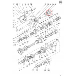 Tarpinės pavarų dėžės slankioji įvorė c 385 originali