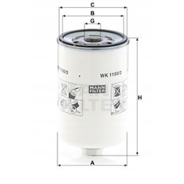 Wk 1150 2 mann filtro kuro filtras