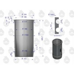 Variklio remonto komplektas 102 3 55 7mm Zetor Ursus