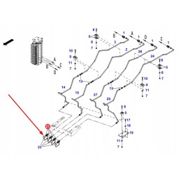 X591901600000 hidraulinės linijos kištukas