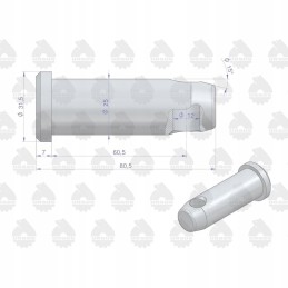 Mf3 grąžulo kaištis, originalus Ursus