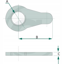 Fiksavimo veržlė 50mm 15mm granitas
