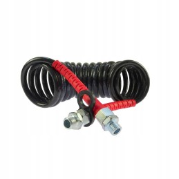 Spiralinis jungiamasis kabelis, raudonas poliaminis apvalkalas