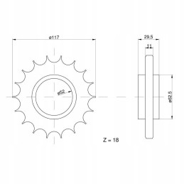 Grandininis ratas su 18 bizonų 5040010320