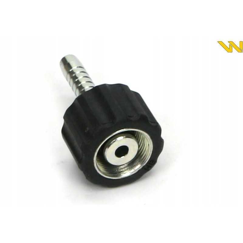 Pailginto dangtelio poveržlėms pritvirtinimas prie DN 10 g žarnos