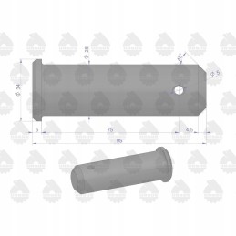 Apatinės trauklės atraminis kaištis c 330 arba ursus