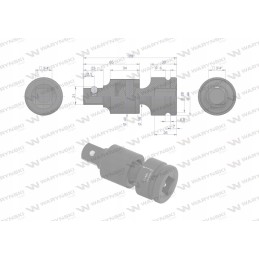 Smūginio lizdo jungtis 3 4 crmo motoge
