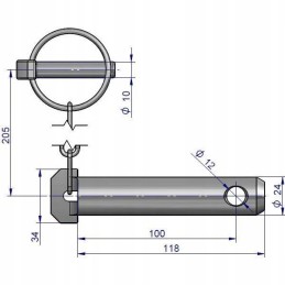 Centrinės jungties kaištis c 330 c 360 46650271