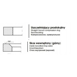 Stūmoklio žiedo zetorius 100 00x3 0x4 2 zetorius 100304