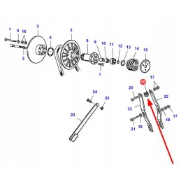 La300114398 variatoriaus pasukamos svirties laikiklis